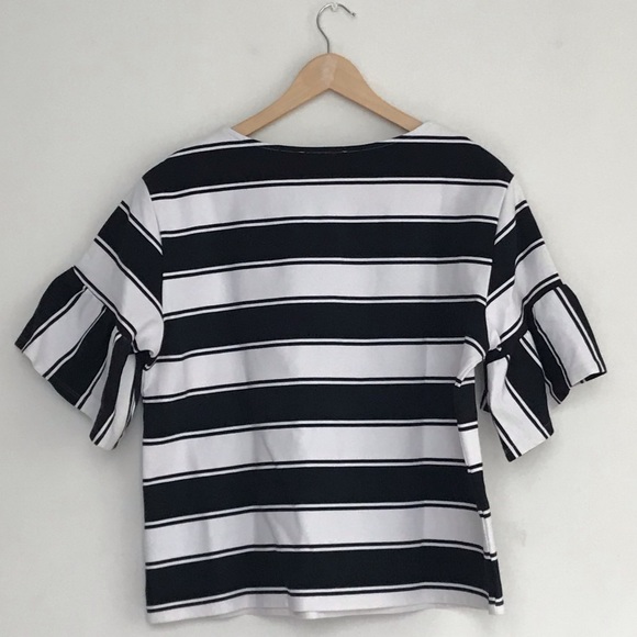 M&S Collection | Black & cream striped top | UK 18 - Picture 2 of 6